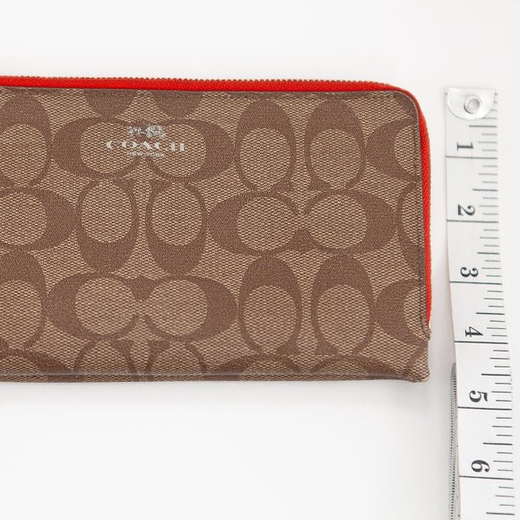 COACH Signature Double Corner Zip Wristlet - Picture 13 of 13